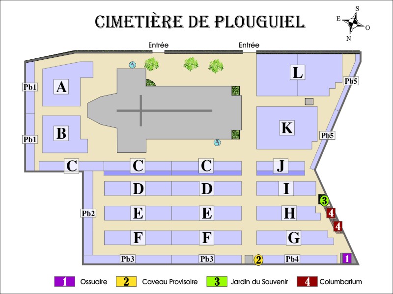 Plan du cimetière